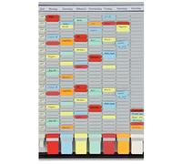 Franken PV-SET3 T-Card Office Planner with German Headings 47.4 x 78 cm 7 + 1 Index 35 Items