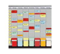 Franken PV1020 T-Card Office Planner with German Headings 47.4 x 49 cm 7 + 1 Ind