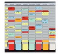 Franken PV1020 T-Card Office Planner with German Headings 47.4 x 49 cm 7 + 1 Ind