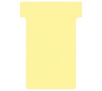 Franken TK101 T-Cards Size 1 for Card Holder 27 mm Pack of 100 Red 48 mm Yellow