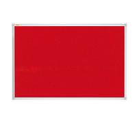 Franken X-tra!Line Wall Mounted Felt Pin Board 600 x 450 mm Red, Silver
