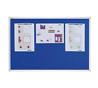 Franken X-tra!Line Wall Mounted Felt Pin Board PT131203 600 x 450mm Blue, Silver