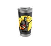 Frankenguitar Frankenstein Plays Electric Guitar Halloween Stainless Steel Insulated Tumbler