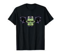 Frankenstein Bat Wing Demon Head Psychobilly Monster Zombie T-Shirt