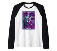 Frankenstein Bride The Lovers Tarot Card Halloween Raglan Baseball Tee