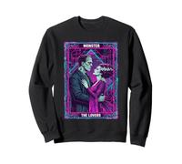 Frankenstein Bride The Lovers Tarot Card Halloween Sweatshirt