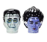 Frankenstein Bust Ceramic Food Salt and Pepper Shakers