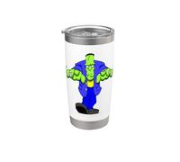 Frankenstein Cartoon Monster Halloween Spooky Funny Stainless Steel Insulated Tumbler