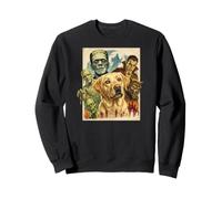 Frankenstein Dracula Mummy Zombi Werewolf Labrador Halloween Sweatshirt