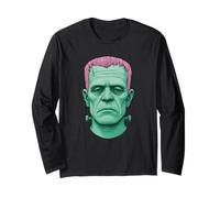 Frankenstein Emo Pink Halloween Queer Gothic Monster Long Sleeve T-Shirt