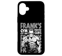 Frankenstein Gym Frank's Monster Gains Vintage Halloween Case for iPhone 16 Plus