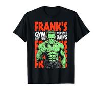 Frankenstein Gym Frank's Monster Gains Vintage Halloween T-Shirt