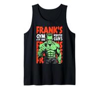 Frankenstein Gym Frank's Monster Gains Vintage Halloween Tank Top