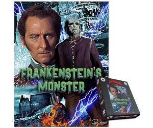 Frankenstein Horror Collection 1000-Piece Jigsaw Puzzle - Classic Sci-Fi Horror Masterpiece Featuring Victor Frankenstein and His Monster For Adults Size 66 x 50 cm