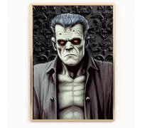 frankenstein horror film horror Print Picture Poster dark academia gothic halloween A4 UNFRAMED 1 wall art Home decor Decorating vintage VICTORIAN style SKULL halloween 3