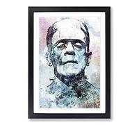 Frankenstein in Abstract Framed Print | A2 Black Framed Wall Art | Ready to Hang | Abstract Fantasy Picture | Living Room Bedroom Lounge Office