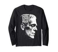 Frankenstein Mary Shelley Quote Love Fear Halloween Monster Long Sleeve T-Shirt