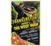 Frankenstein Meets Wolf Man Poster 01 Photo A4 10x8 Poster Print