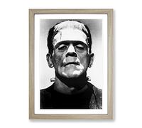 Frankenstein Modern Framed Print | A2 Oak Framed Wall Art | Ready to Hang | Modern Nature Picture | Living Room Bedroom Lounge Office