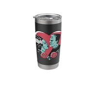 Frankenstein Monster & Bride of Frankenstein Love Emblem Stainless Steel Insulated Tumbler