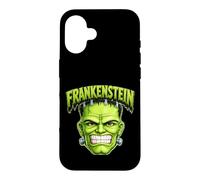 Frankenstein Monster Face Halloween Horror Movie Fan Case for iPhone 16