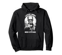 Frankenstein Monster Propaganda Loose Limbs Need Stitches Pullover Hoodie