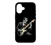 Frankenstein Playing Electric Guitar Color Print Funny Case for iPhone 16