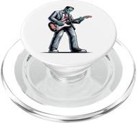 Frankenstein Playing The Electric Guitar Standing Funny PopSockets PopGrip for MagSafe