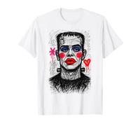 Frankenstein Portrait. Fun Horror Funny Halloween Gay Zombie T-Shirt