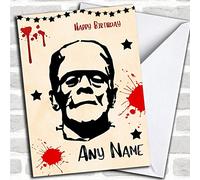 Frankenstein Scary Customised Birthday Greetings Card- Birthday Cards/Horror, Scary & Horrid Cards | Birthday Card | Horror, Scary & Horrid Card