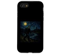 Frankenstein Starry Night - Funny Van Gogh Halloween Case for iPhone SE (2020) / 7/8