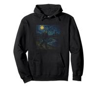 Frankenstein Starry Night - Funny Van Gogh Halloween Pullover Hoodie