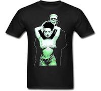 Frankenstein T-Shirt Bride Horror Monster Movie Tee Adult Men's Size L Black