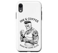 Frankenstein Tattoo Ink And Coffee Funny Tattooed Monster Case for iPhone XR