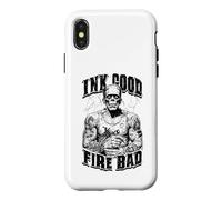 Frankenstein Tattoo Ink Good Fire Bad Halloween Monster Case for iPhone X/XS