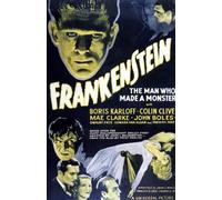 Frankenstein the Man Who Made a Monster Movie Poster by HSE