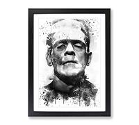 Frankenstein V3 Modern Framed Print | A2 Black Framed Wall Art | Ready to Hang | Modern Nature Picture | Living Room Bedroom Lounge Office