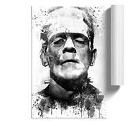 Frankenstein V3 | Unframed Wall Art Print | Ready to Frame Poster | Modern Home Decor Picture | Artwork for Living Room, Bedroom, Kitchen or Office | A2 (42x59.4 cm)