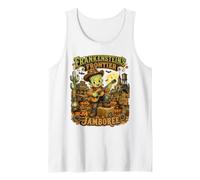 Frankenstein's Frontier Jamboree Vintage Cowboy Halloween Tank Top