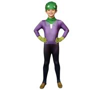 Frankenstein's Monster Costume for Boys - 120cm Halloween Jumpsuit with Mask, Halloween Party Dress Up Outfit for Kids 5-7Years