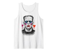 Frankenstein's Monster, Funny Halloween, Horror Graffiti Tank Top