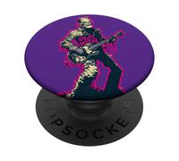 Frankenstein's Monster with a guitar and a Death Rock logo PopSockets Adhesive PopGrip