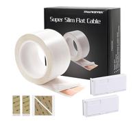 FRANKEVER 16 Gauge Super Flat Cable, Self-Adhesive Insulated Cable, 2.36“ Wide x 65.6ft Long, Suitable for Audio Cable, LED Lighting and Other Low Voltage Devices