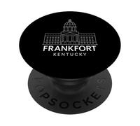 Frankfort Kentucky Capitol State Building Bluegrass Retro PopSockets Adhesive PopGrip