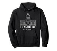 Frankfort Kentucky Capitol State Building Bluegrass Retro Pullover Hoodie