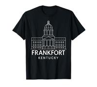 Frankfort Kentucky Capitol State Building Bluegrass Retro T-Shirt
