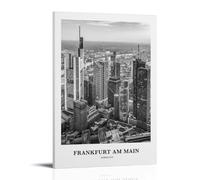 Frankfurt Am Main Photography Poster Decorative Painting Canvas Wall Art Living Room Poster Bedroom Painting Wall Art Picture Print Modern Family Room Decor 24 x 36 inches (60 x 90 cm)