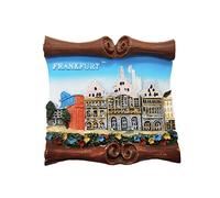 Frankfurt Germany 3D Refrigerator Magnet Souvenirs Handmade Resin Magnetic Stickers Home Kitchen Decoration,Frankfurt Fridge Magnet Collection Gift