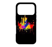 Frankfurt Skyline Colored Painting Art German Love Frankfurt Case for iPhone 17 Pro