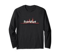 Frankfurt Skyline Minimalist Travel Souvenir City Germany Long Sleeve T-Shirt